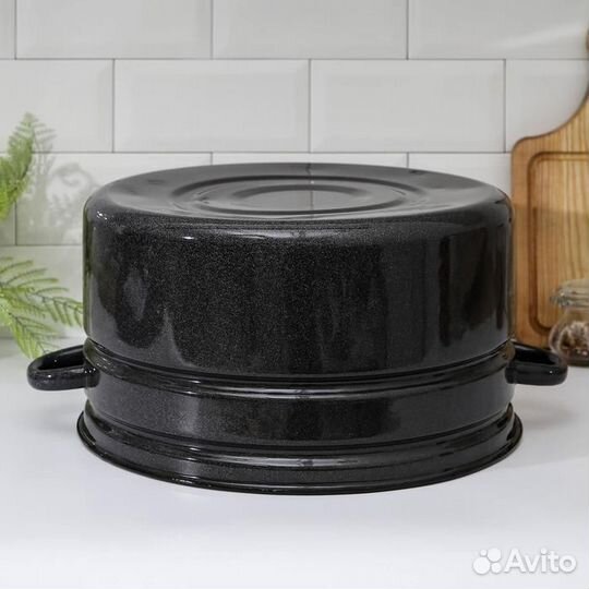 Бак эмалированный, 20 л, индукция, цвет коричневый