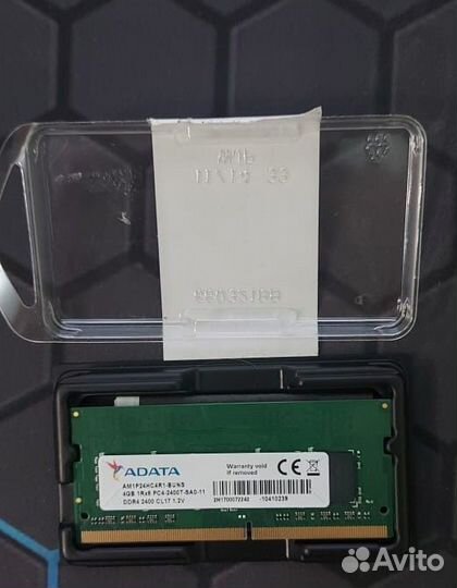 Оперативная память adata 4Gb DDR4-2400MHz 1Rx8