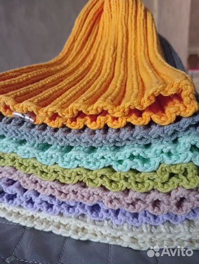 Комплект шапка/снуд из хлопка