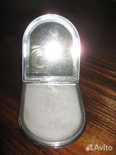 Пудреница серебро 925 пр клеймо мастера вензель