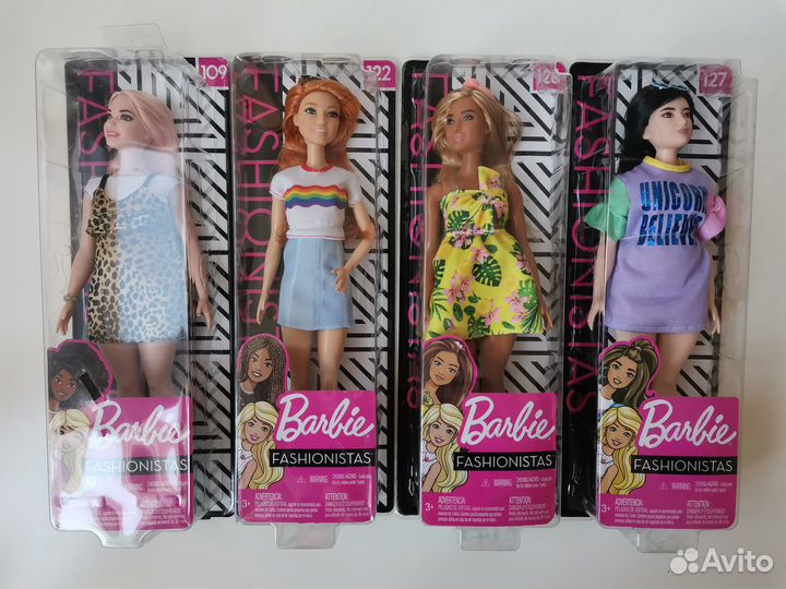 Куклы Barbie Fashionistas новые