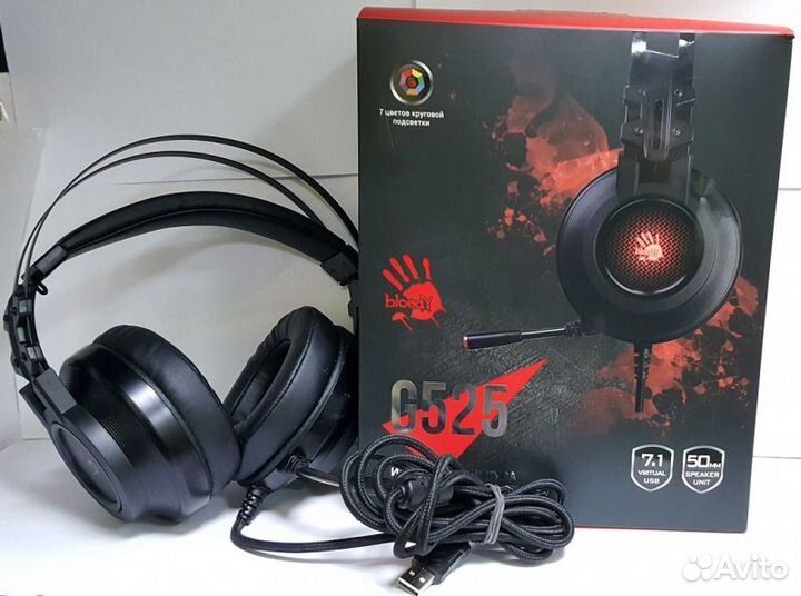 Компьютерная гарнитура Bloody G525, коробка