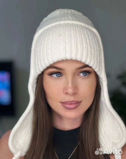 Шапка ушанка на флисе