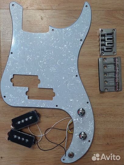 Пикгуард и звукосниматель для бас гитары Precision