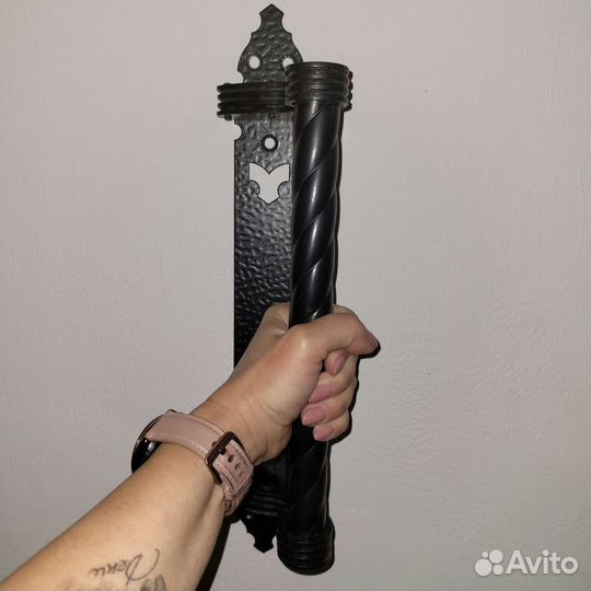 Дверная ручка 2шт металл черная Modern