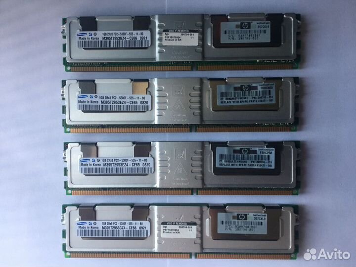 Модуль памяти samsung FB-dimm DDR2 1Gb 398706-051