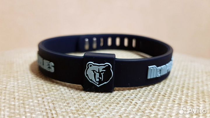 Силиконовый регулируемый браслет Memphis Grizzlies