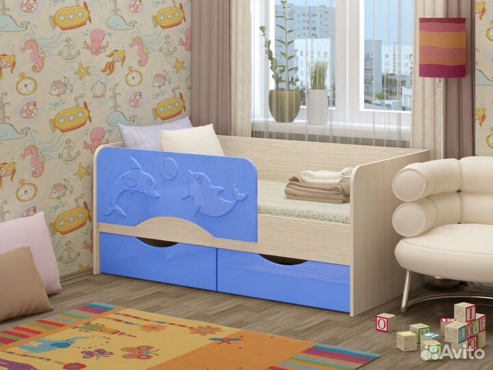 Кровать детская Дельфин 2 в наличии