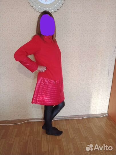 Пальто женское демисезонное размер 50