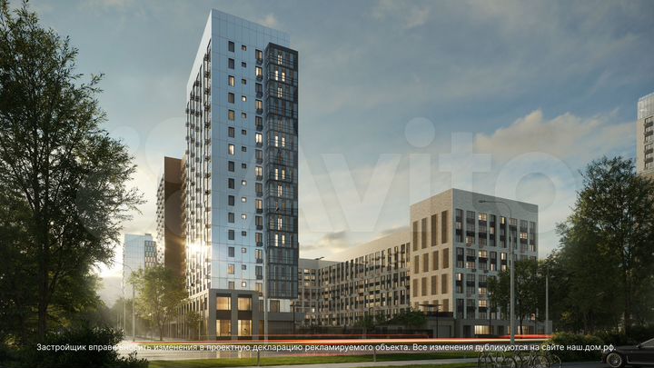 2-к. квартира, 63 м², 9/17 эт.