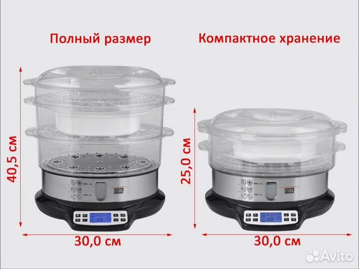 Пароварка gfgril GFS-7DSS (идеал)