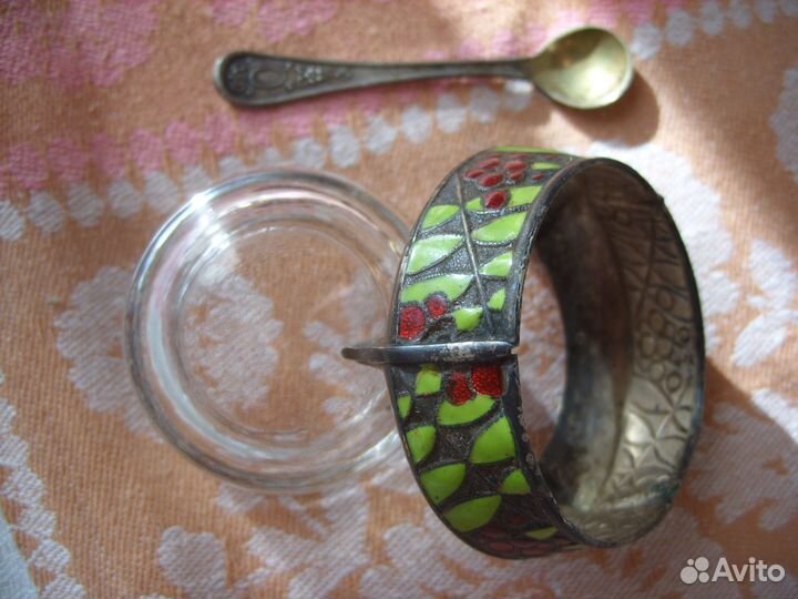 Солонка с ложечкой СССР