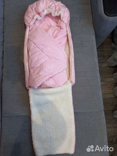 Зимний Конверт на выписку + одеяло