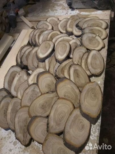 Спилы дуба шлифовальные
