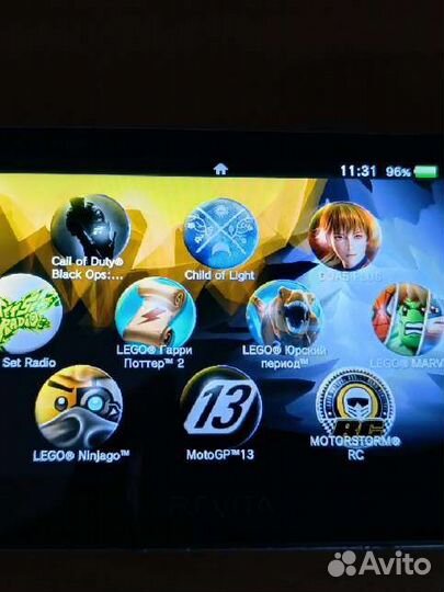 Ps Vita прошитая 128гб 60 игр