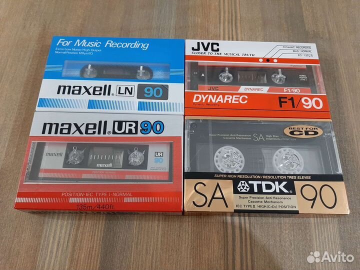 Аудиокассеты новые basf, maxell, sony, denon и др