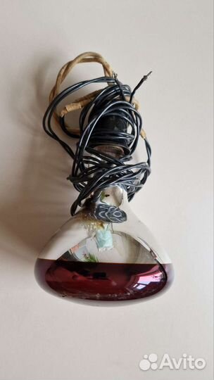 Лампа для прогревания красная с проводом