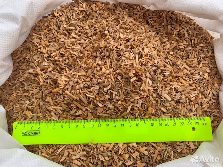 Щепа ольхи для копчения в мешках