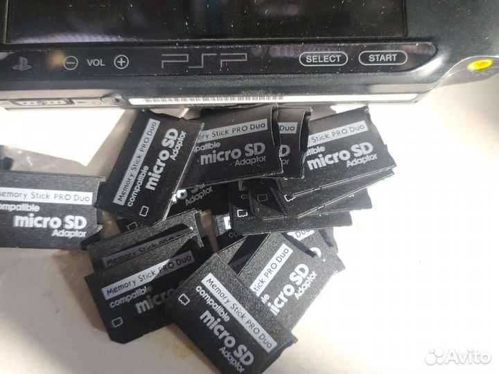 PSP Memory Stik PRO Duo adapter. Ps-vita Micro sd