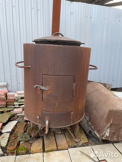 Печь с казаном
