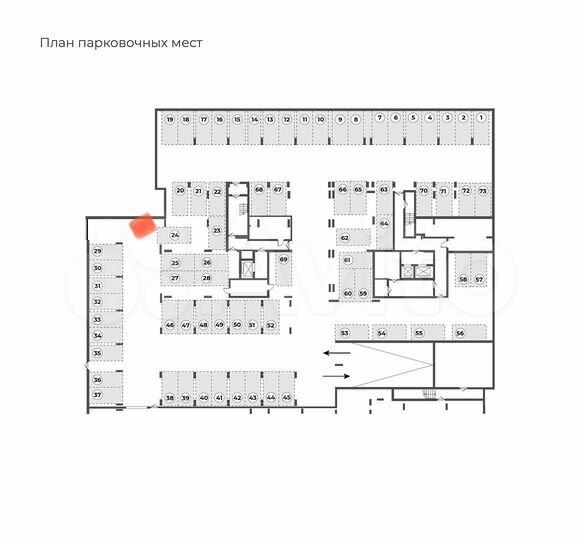Машиноместо, 16 м²