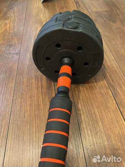 Гантели штанга 2 по 10 кг разборные