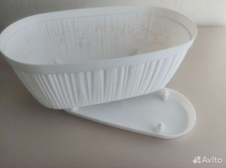 Горшок цветочный овальный