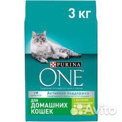Упаковка корма для кошек Purina ONE 3кг