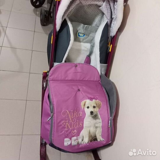 Санки коляска nika kids