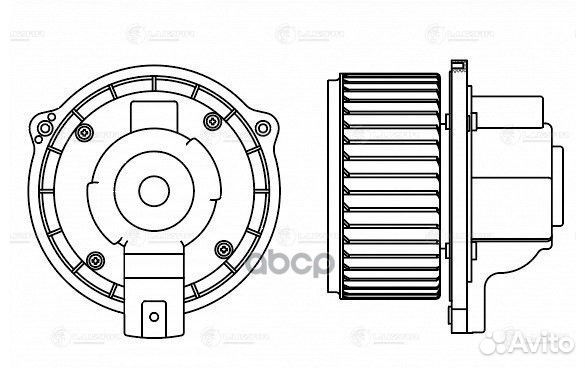 Э/вентилятор отоп. для а/м Lifan Solano (10) /X60