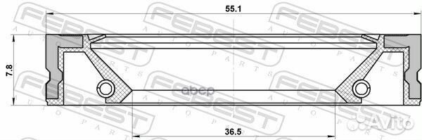 95GFZ-38550808R сальник АКПП 38x55x7.7 Toyota