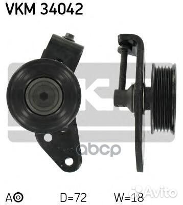 Ролик натяжной VKM34042 Skf