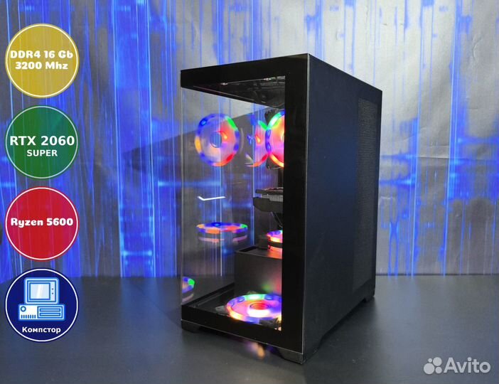 Собранный компьютер AMD5600-RTX2060SUP-16DDR4-SXA3901