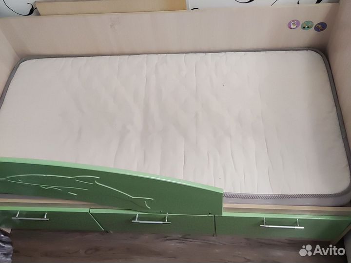 Детская кровать дельфин с матрасом