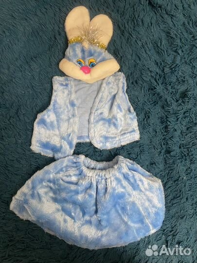 Костюм на девочку зайчика на новый год