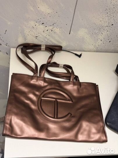 Сумка Telfar Brown Classic Logo Leather Оригинал