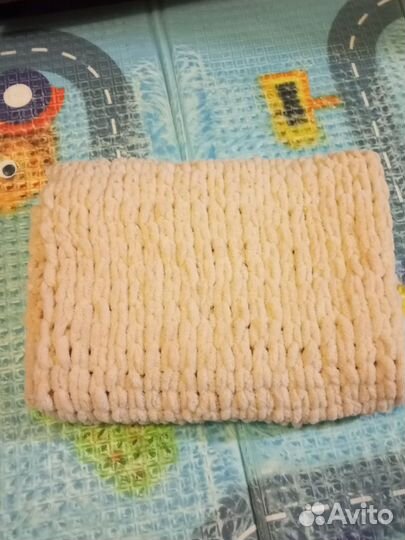 Детский плед вязаный ручной работы