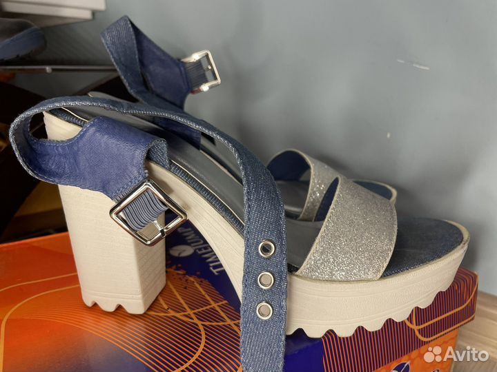 Босоножки джинсовые 38 размер