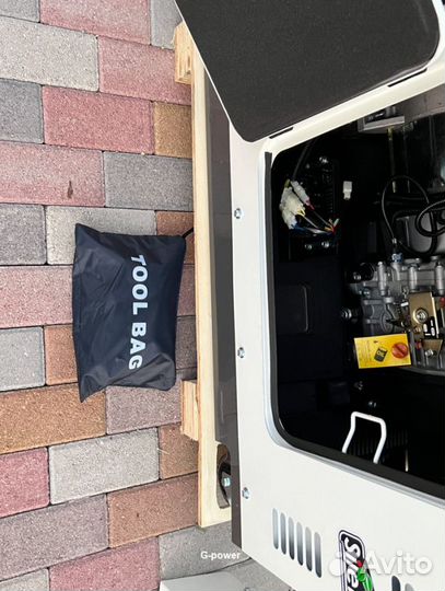 Дизельный генератор 14 кВт G-power однофазный с по