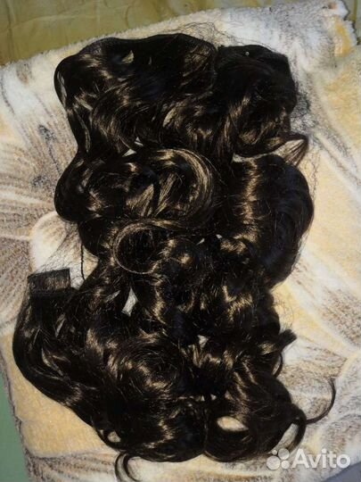 Накладные волосы на заколках