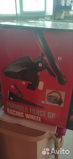 Руль игровой с педалями Logitech