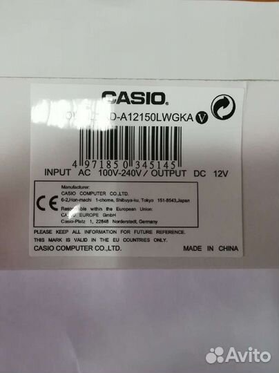 Адаптер питания Casio AD-A12150LW
