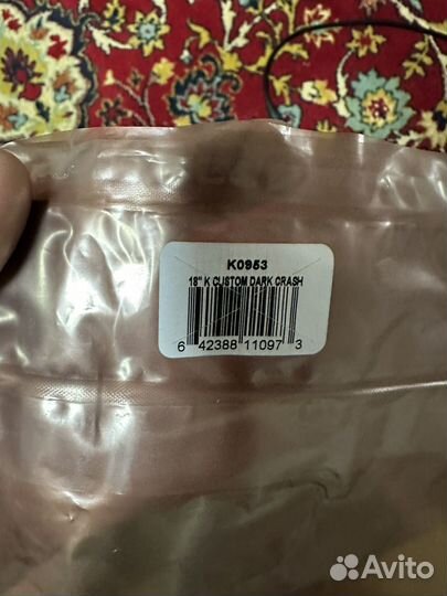 Zildjian k custom dark crash 18'