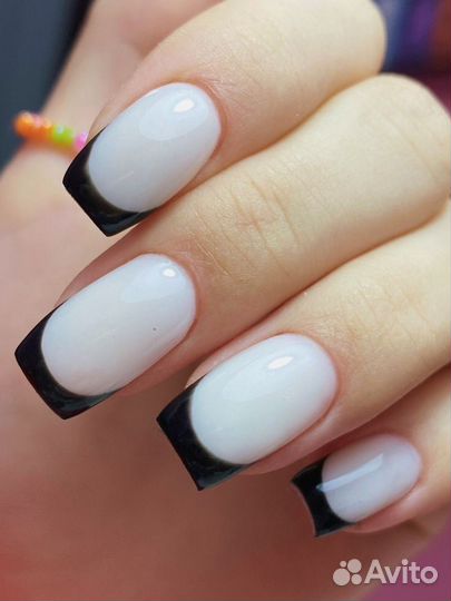 Маникюр наращивание ногтей