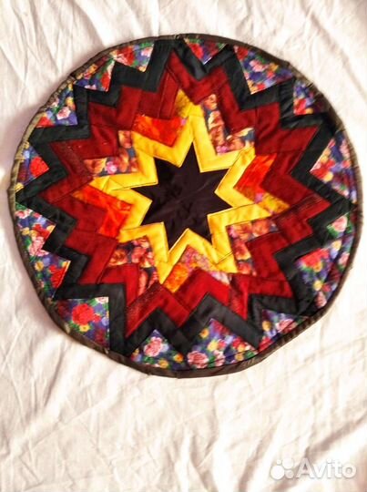 Коврики из цветных лоскутков