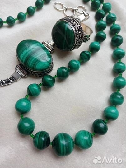 Украшения с малахитом