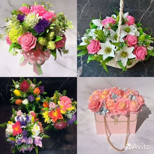 Букет/выпускной/подарок/ день рождения/ из мыла