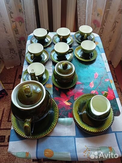 Кофейный керамический сервиз зик