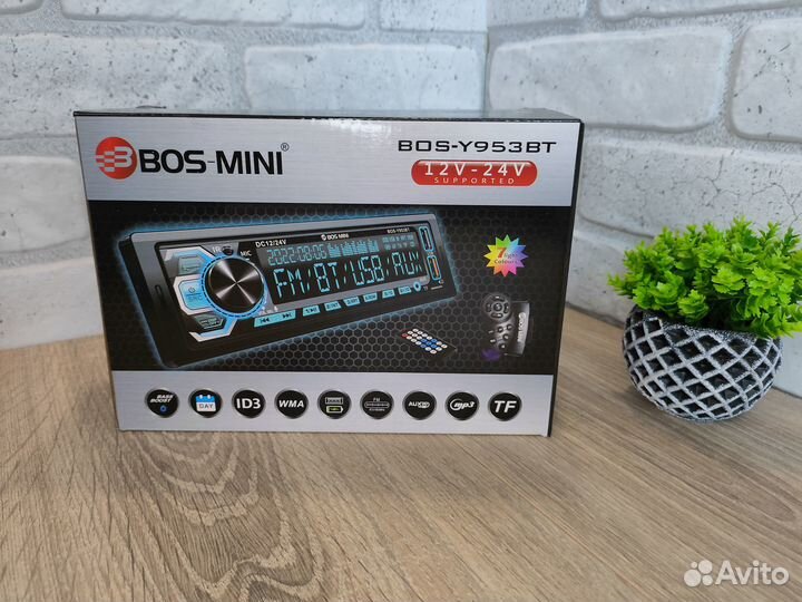 Магнитола 1 din 24v с bluetooth