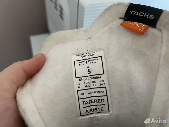 Коньки ссм as-v pro, размер 5 (38,5)